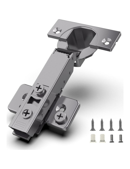 Paquete de 10 Bisagras Ocultas Chibery Titanio Negro 3D