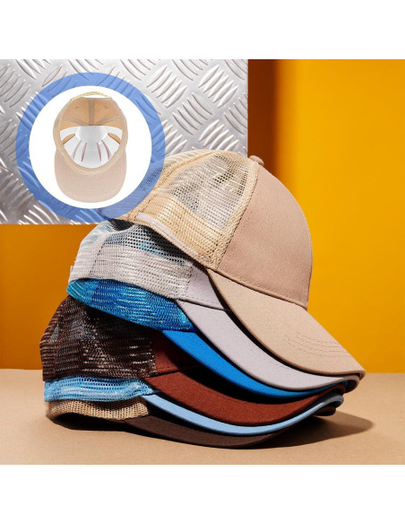 10 Soportes de Sombrero de Plástico Ymapinc - Blanco y Negro