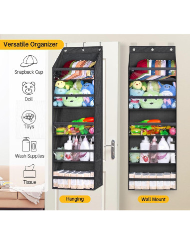 Perchero Organizador de Gorras SLEEPING LAMB Negro 60 Gorras