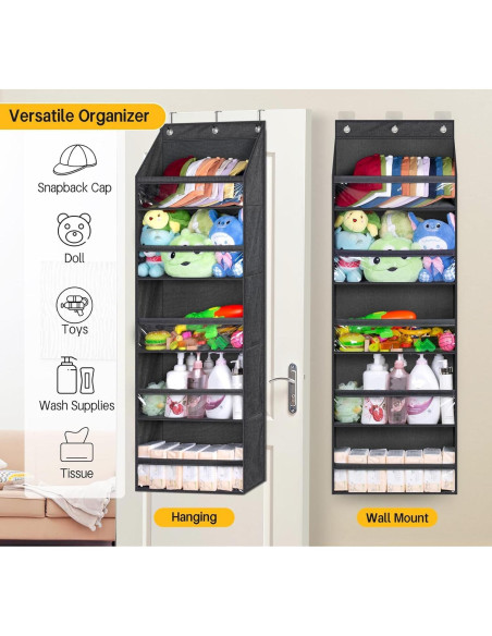 Perchero Organizador de Gorras SLEEPING LAMB Negro 60 Gorras