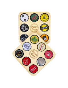 Posavasos de Madera para Cerveza PHAWNGU - 2 Piezas Papá
