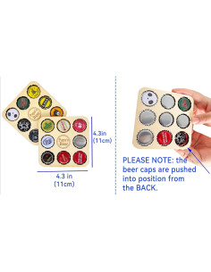 Posavasos de Madera para Cerveza PHAWNGU - 2 Piezas Papá 2