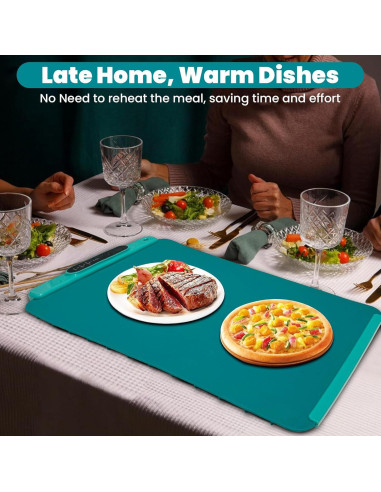 Alfombrilla Calentadora de Comida TOKTE 24" Eléctrica 9 Temperaturas