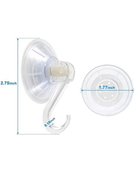 Ganchos de Ventosa KRISMYA, Paquete de 6, 4 kg Resistencia