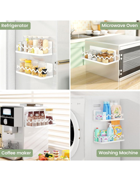 Estante Magnético para Especias Yanone - Set XXL Blanco