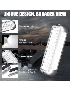 Luces LED Submarinas BASIKER BS4 3000LM IP68 Acero Inoxidable 2