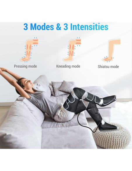 Masajeador de Piernas Comfier con Calor y Compresión 3 Modos