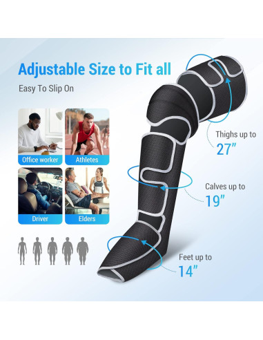 Masajeador de Piernas Comfier con Calor y Compresión 3 Modos