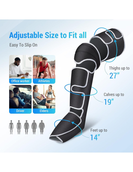 Masajeador de Piernas Comfier con Calor y Compresión 3 Modos
