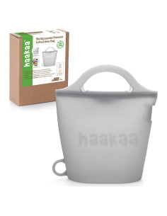 Bolsa de Vapor y Esterilizador de Silicona Haakaa 900ml Gris