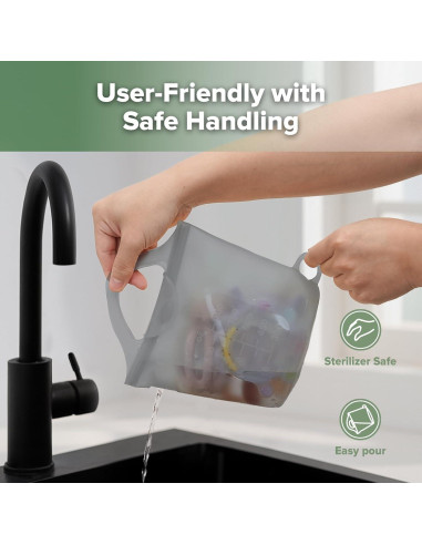 Bolsa de Vapor y Esterilizador de Silicona Haakaa 900ml Gris