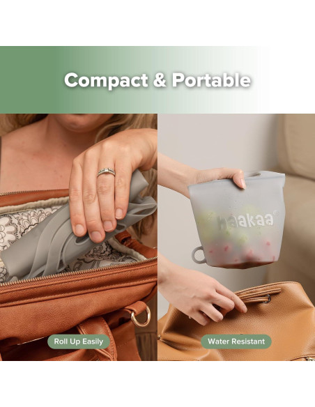 Bolsa de Vapor y Esterilizador de Silicona Haakaa 900ml Gris