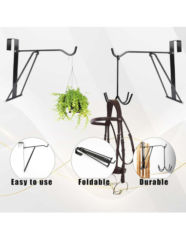 Perchero Plegable HDYEGY 2 Pcs para Colgar en Puerta 35.56 cm