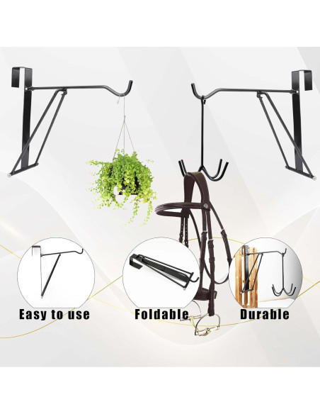 Perchero Plegable HDYEGY 2 Pcs para Colgar en Puerta 35.56 cm