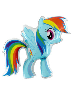 Globo de Aluminio My Little Pony Rainbow Dash 19.81cm