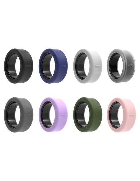 Paquete de 8 fundas de silicona para Oura Ring Gen 3/4 y Galaxy Ring