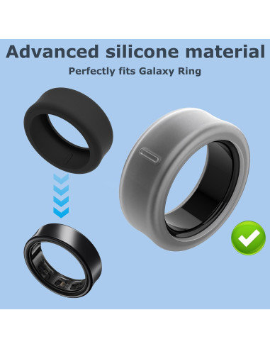 Paquete de 8 fundas de silicona para Oura Ring Gen 3/4 y Galaxy Ring