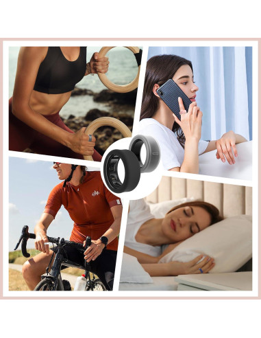 Paquete de 8 fundas de silicona para Oura Ring Gen 3/4 y Galaxy Ring