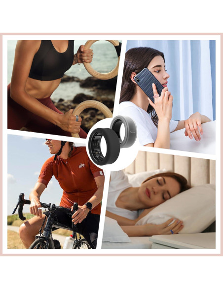 Paquete de 8 fundas de silicona para Oura Ring Gen 3/4 y Galaxy Ring