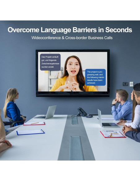 Auriculares de Traducción AI 3-en-1 SHENZHEN WEMS Negro