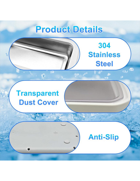 Limpiador Ultrasónico de Joyas AIJIAXING 650ml 48kHz