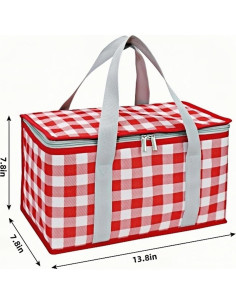 Bolsa de Picnic Aislada JSLYNB 24L Reutilizable para Comida 2