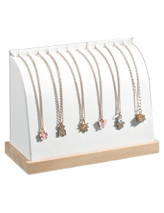 Soporte de Exhibición de Collares TANG SONG Curvado Blanco