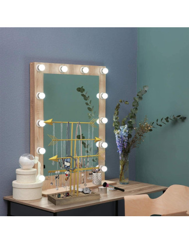 Soporte Organizador de Joyería Urban Deco Flecha Dorado 4 Niveles