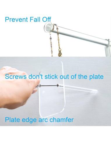 Soporte para Joyería Acrílico Transparente 2 Niveles Lengnoyp