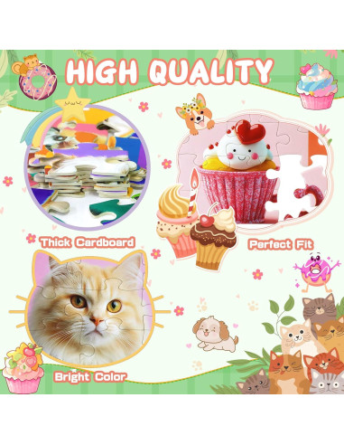 4 Rompecabezas de 100 Piezas para Niños Ciesa - Temas Divertidos