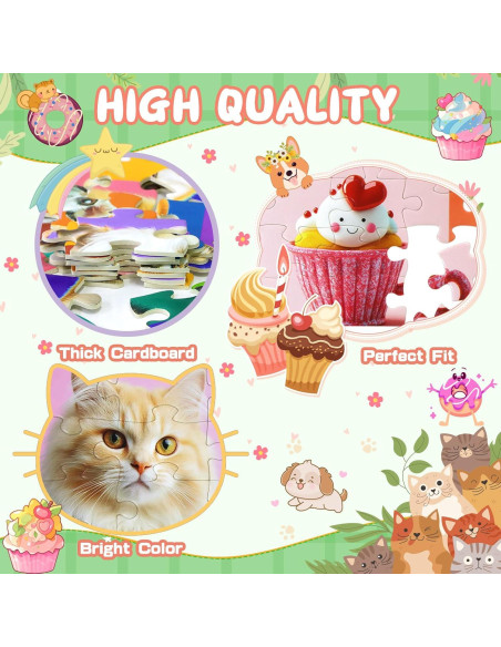 4 Rompecabezas de 100 Piezas para Niños Ciesa - Temas Divertidos