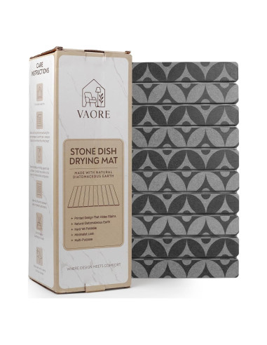 Alfombrilla de Secado de Piedra Diatomácea 60x39 cm Ecológica