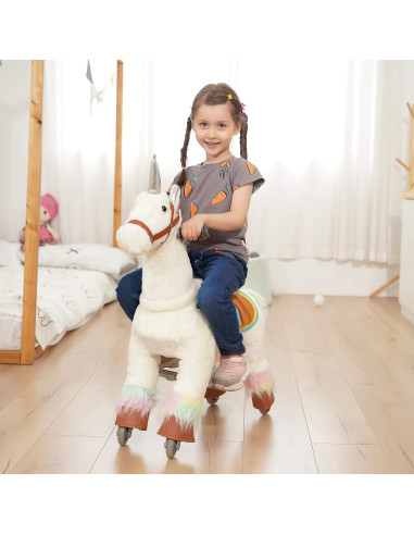 PonyFunny Unicornio de Montar para Bebés 6.31 kg 66x31x72 cm
