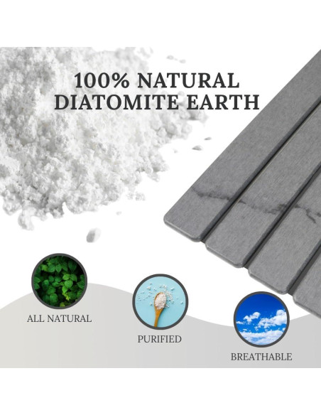 Alfombrilla de Secado de Piedra Yenyra 60x40 cm Gris Oscuro