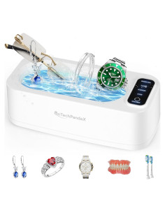 Limpiador Ultrasónico de Joyas OnTechPandaX 350ml 47KHz