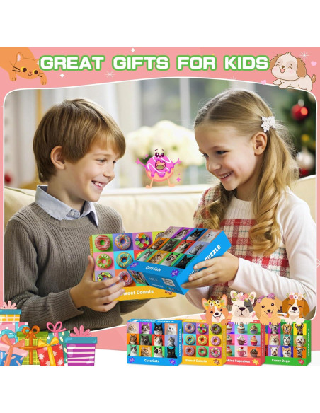 4 Rompecabezas de 100 Piezas para Niños Ciesa - Temas Divertidos