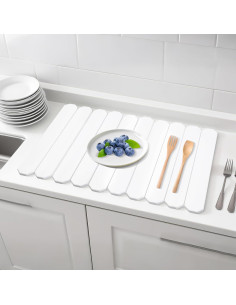 Alfombrilla de Secado de Piedra Lacwabvh 61x41cm Blanca 2