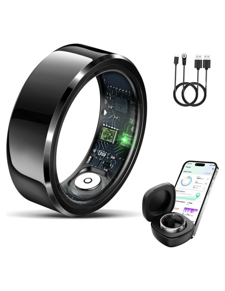 Anillo Inteligente Uaunega IP68 Monitoreo de Sueño y Salud
