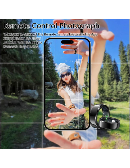 Anillo Inteligente Uaunega IP68 Monitoreo de Sueño y Salud