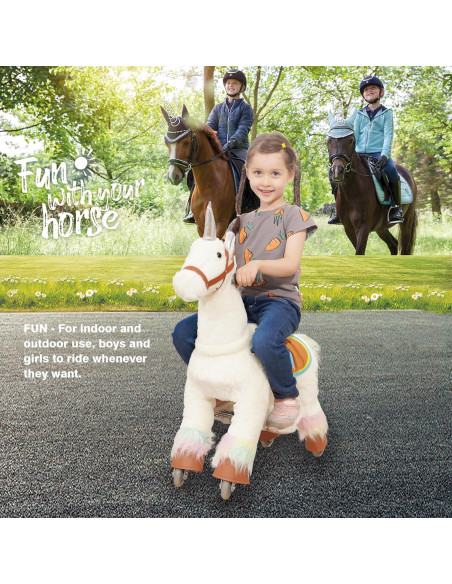 PonyFunny Unicornio de Montar para Bebés 6.31 kg 66x31x72 cm