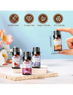 Conjunto de Aceites Esenciales Nuanchu 26 Pcs 10ml Aromaterapia 2