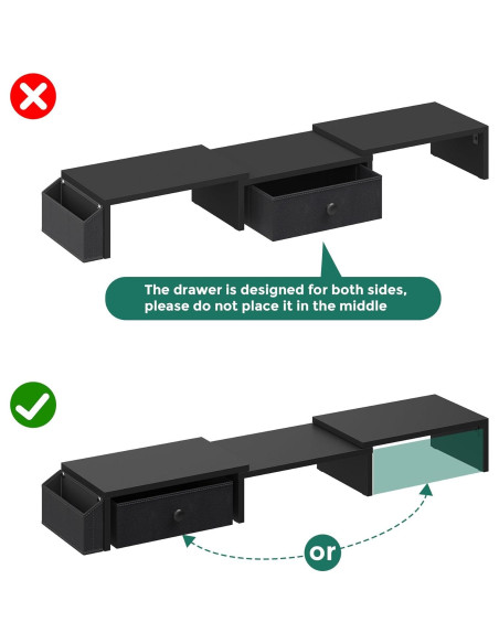 Soporte Doble Monitor VERSASKY Ajustable Ergonómico Negro