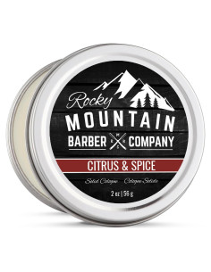 Colonia Sólida Rocky Mountain Barber 56.7g Cítricos y Especias