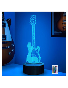 Luz Nocturna 3D LED CoolGift Mart con Control Remoto y Temporizador