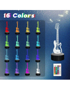 Luz Nocturna 3D LED CoolGift Mart con Control Remoto y Temporizador 2