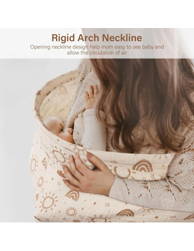 Cubierta de Lactancia MEXXI 100% Algodón Doble Capa Beige 109x76 cm