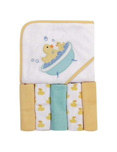 Toalla con Capucha Luvable Friends Pato + 5 Toallitas 76.2 cm
