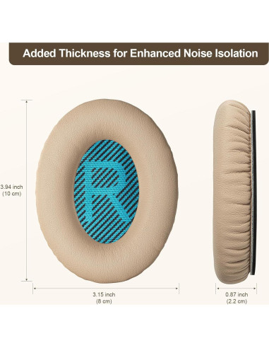 Almohadillas de Reemplazo Aurivor para Auriculares Bose QC 35/25/15