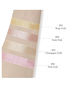 Paleta de Maquillaje Iluminador LSxia 11g Dorado Beige 2