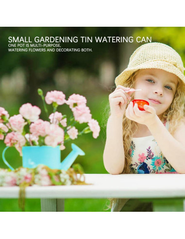 2 Regaderas de Metal para Niños LNQ LUNIQI 200ml Azul/Rojo